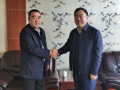 孝义市税务局党委书记、局长王小军专程走访省人大民企服务中心海南注册首选代表、离柳集